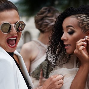 Anna Lewandowska na ślubie Katrin Kargbo