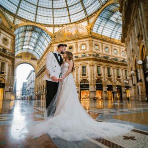 plener ślubny w Mediolanie